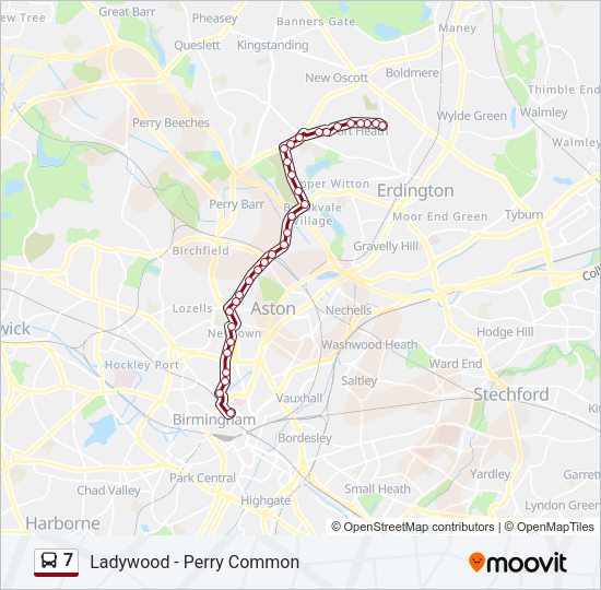7 Bus Line Map