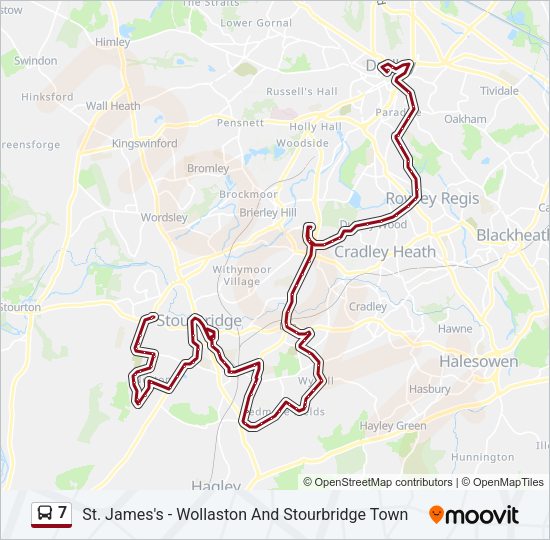 7 Bus Line Map