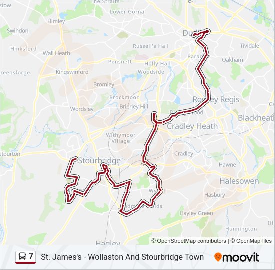 7 Bus Line Map