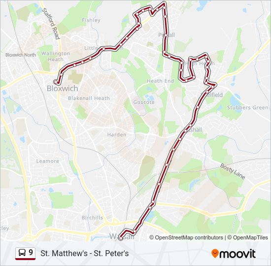 9 Bus Line Map