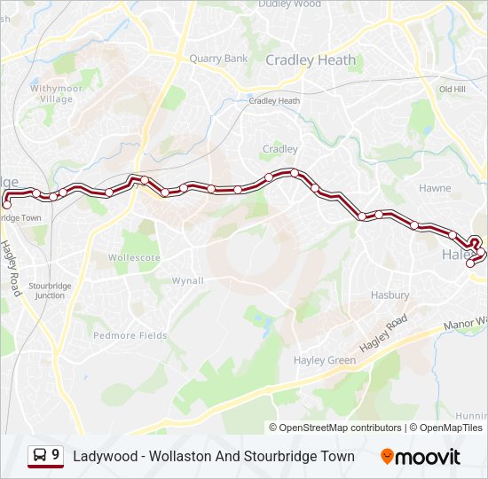 9 Bus Line Map