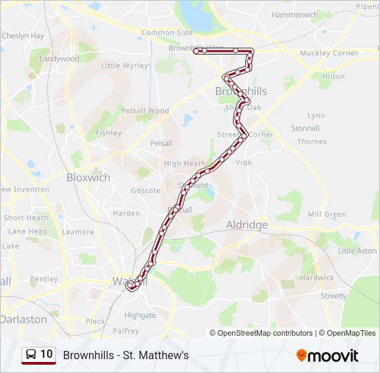 10 Bus Line Map
