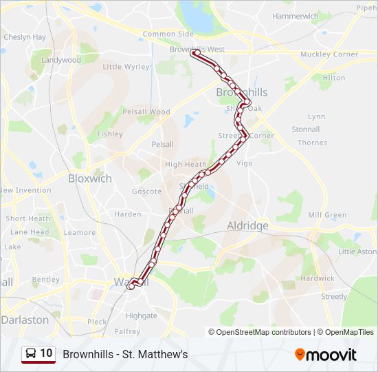 10 Bus Line Map