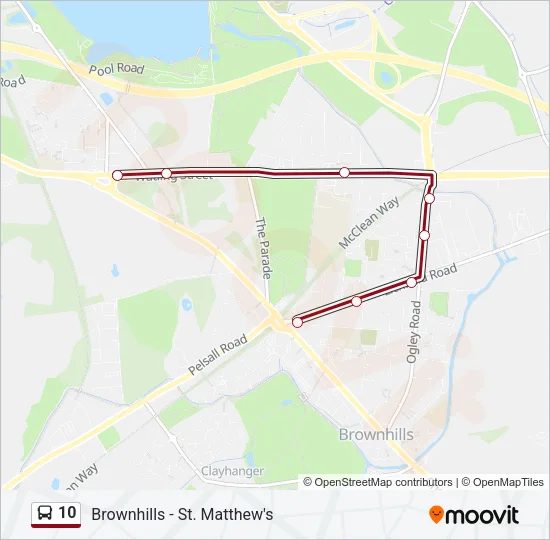 10 Bus Line Map