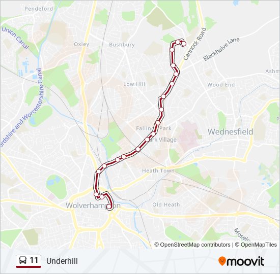 11 Route: Schedules, Stops & Maps - Underhill (Updated)