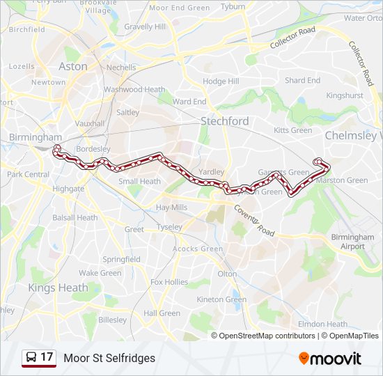 17 Bus Line Map