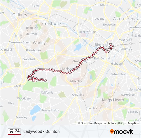 24 Bus Line Map