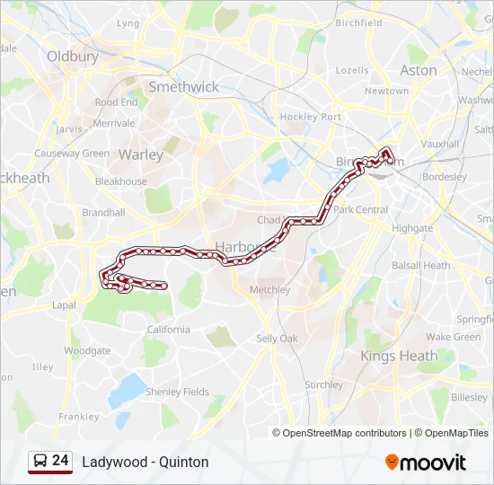 24 Bus Line Map