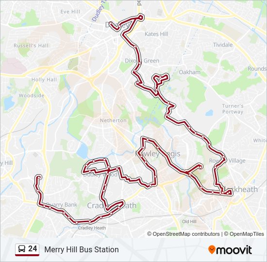 24 Bus Line Map
