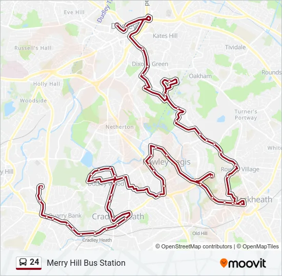 24 Bus Line Map
