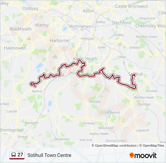 27 Bus Line Map