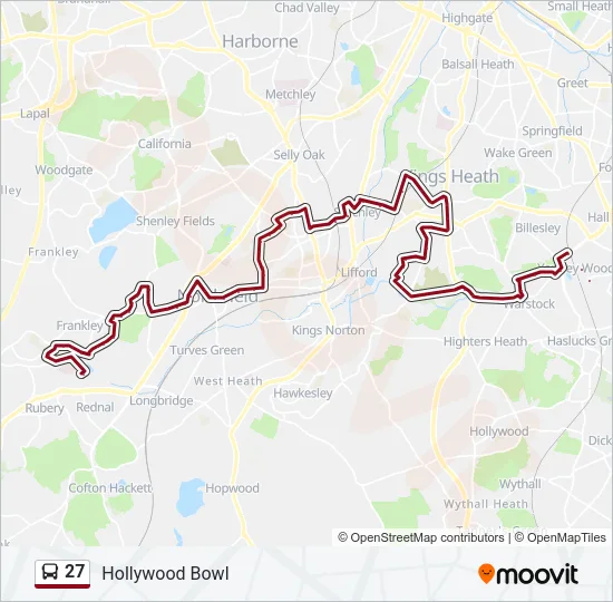27 Bus Line Map