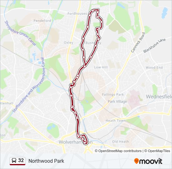 32 bus Line Map