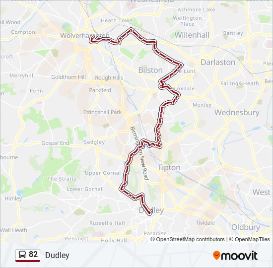 82 Bus Line Map