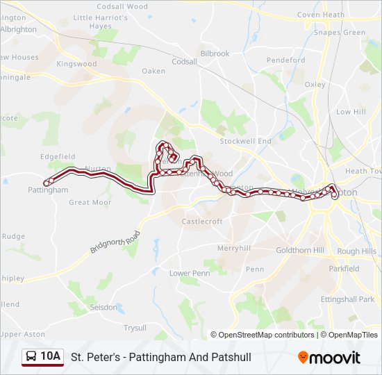 10A Bus Line Map