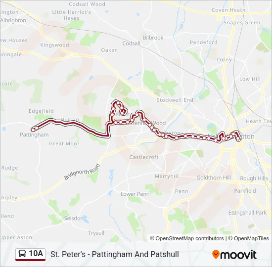 10A Bus Line Map