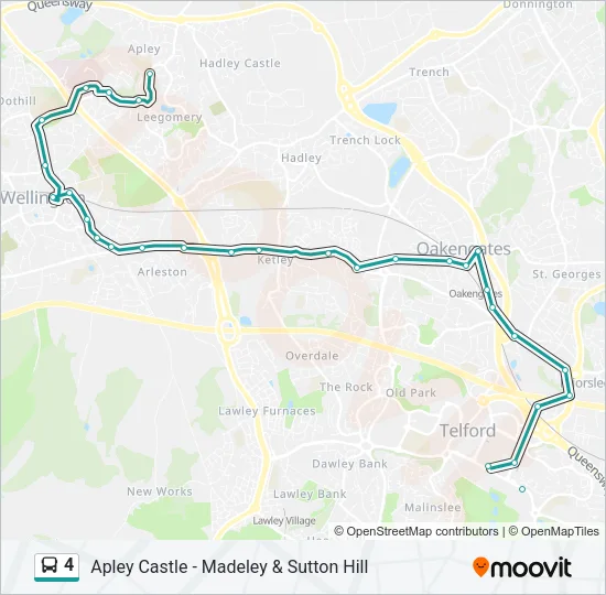 4 Bus Line Map