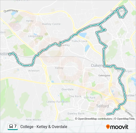 7 Bus Line Map