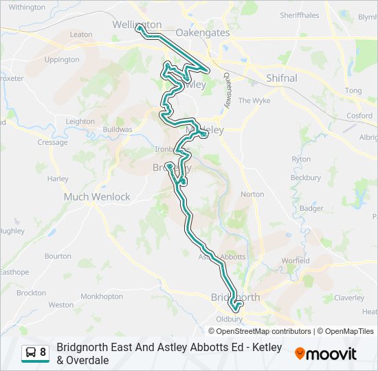8 Bus Line Map