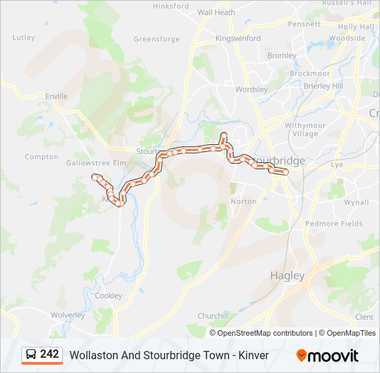 242 Bus Line Map