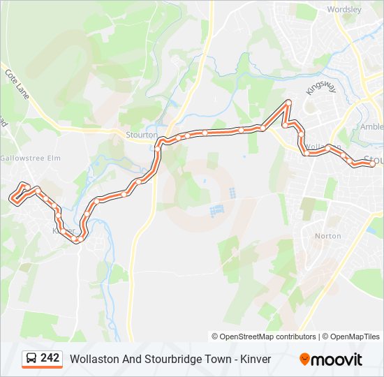 242 Bus Line Map