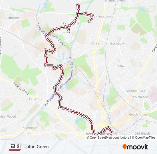 6 Bus Line Map