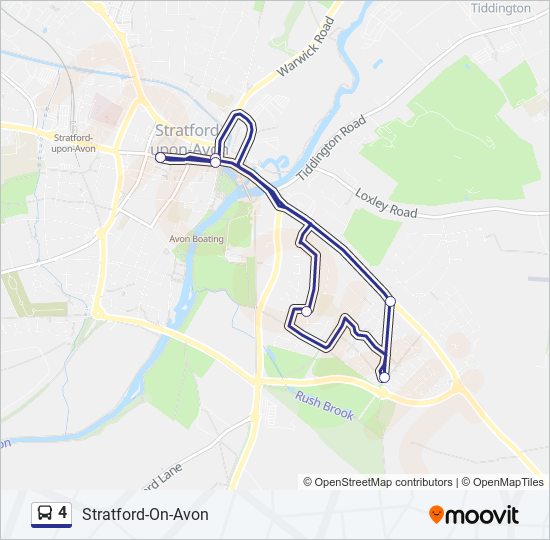 4 bus Line Map