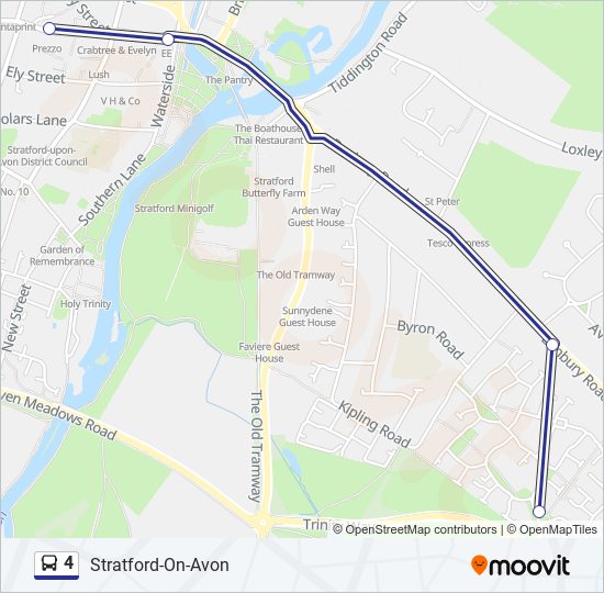 4 bus Line Map