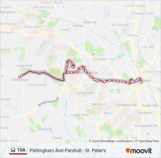 10A Bus Line Map