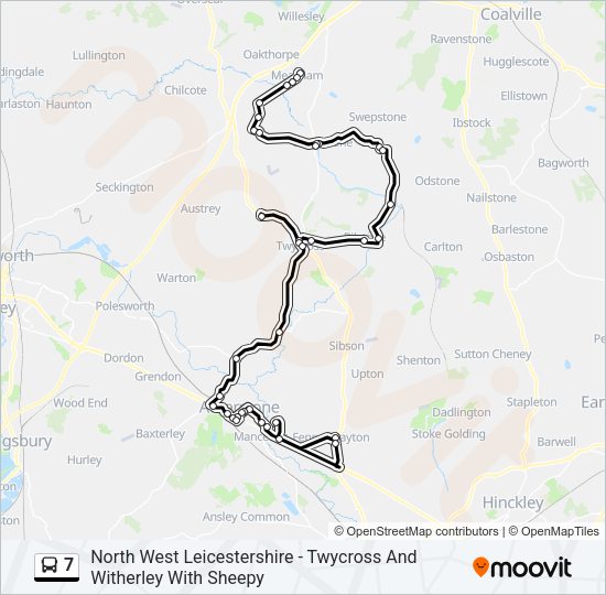 7 Bus Line Map
