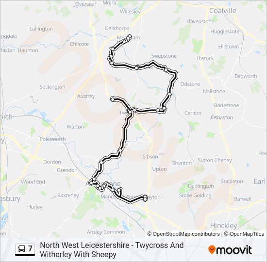 7 Bus Line Map
