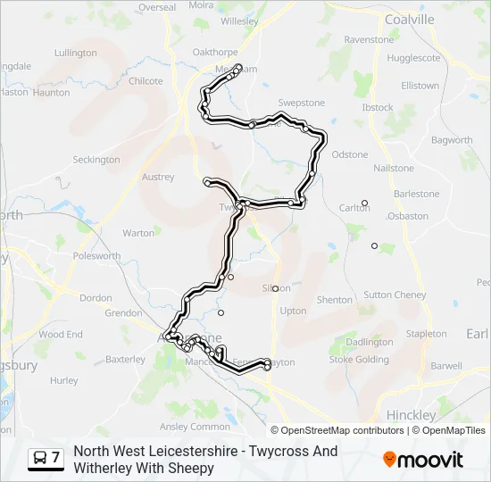 7 Bus Line Map