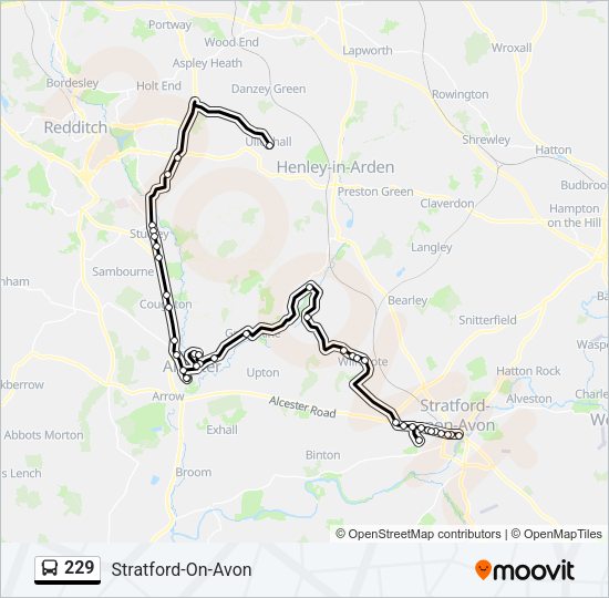 229 Bus Line Map
