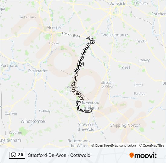 2A bus Line Map