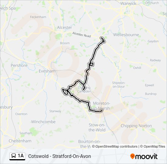 1A Bus Line Map