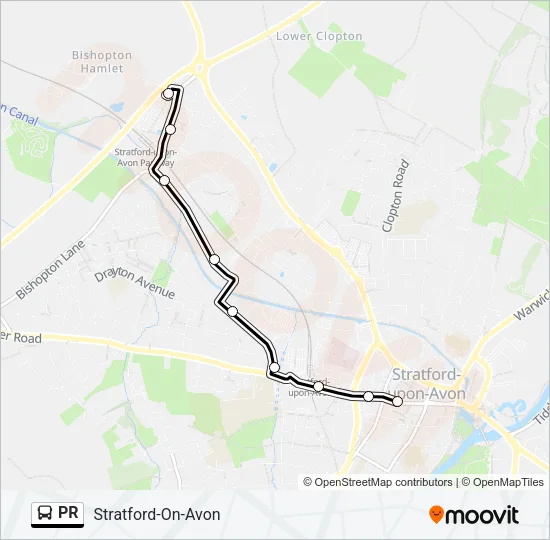 PR Bus Line Map