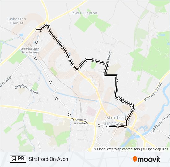 PR Bus Line Map