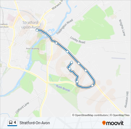 4 Bus Line Map