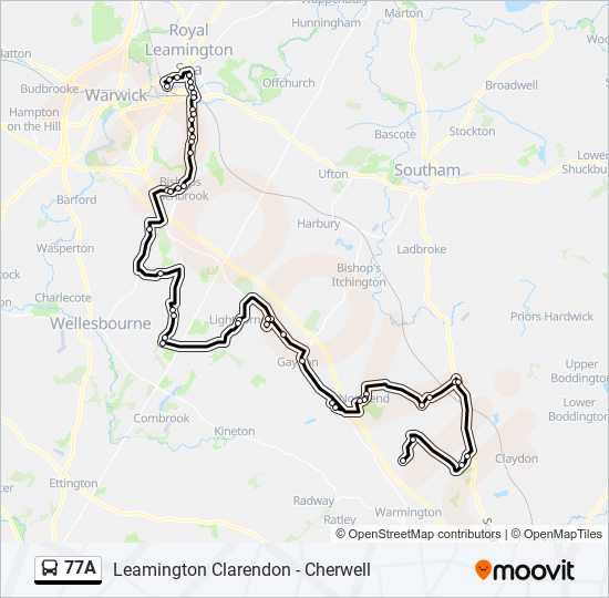 77a Route: Schedules, Stops & Maps - Avon Dassett (Updated)