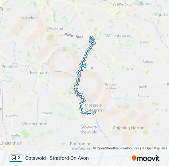 2 Bus Line Map