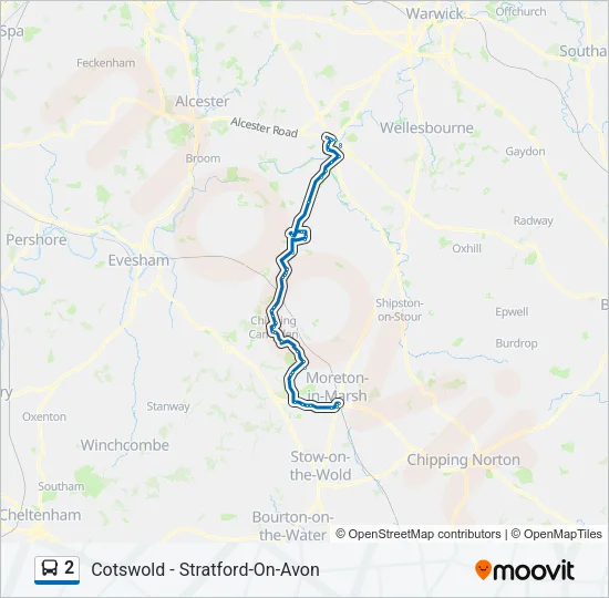 2 Bus Line Map