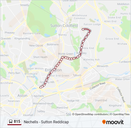 815 bus Line Map