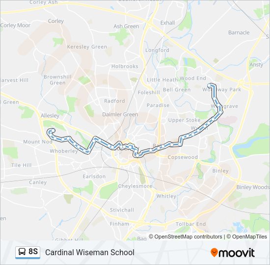8S Bus Line Map