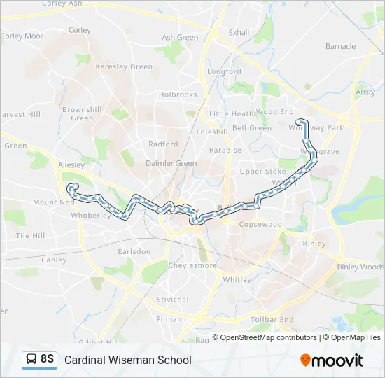 8S Bus Line Map