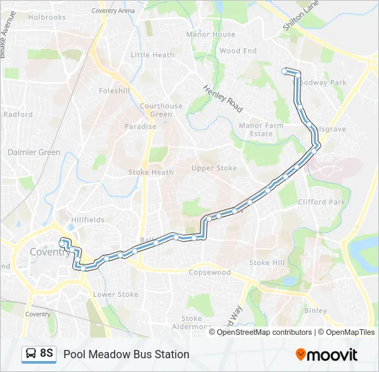 8S Bus Line Map