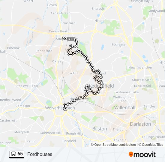 65 Route Schedules Stops And Maps Fordhouses Updated