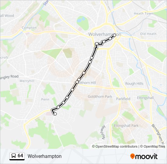 64 bus Line Map