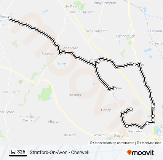 326 Bus Line Map
