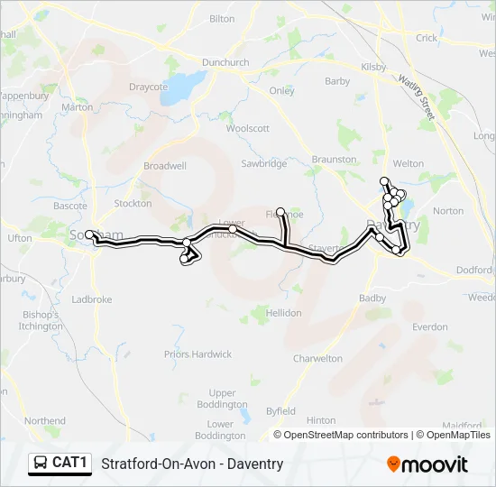 CAT1 Bus Line Map