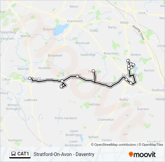 CAT1 Bus Line Map